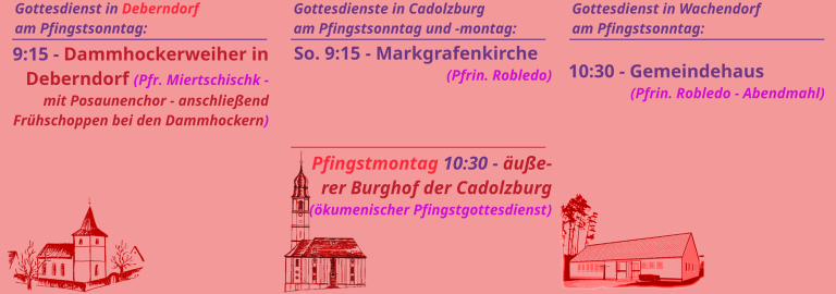 Gottesdienste an Pfingsten (Slider)