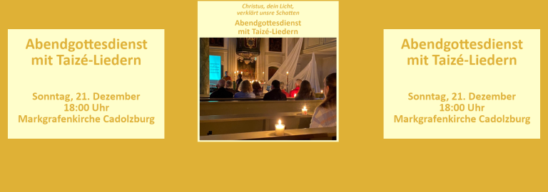 Taize-Gottesdienst(e) - Slider