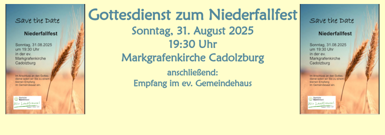 Niederfallgottesdienst 2025 - Slider