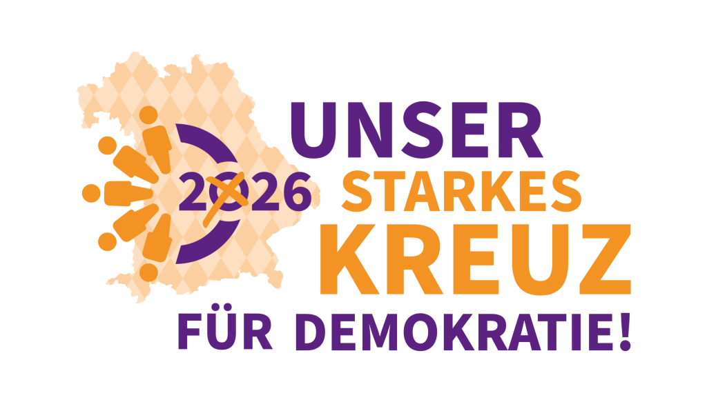 Unser starkes Kreuz für Demokratie (Logo)