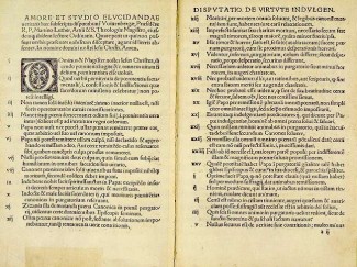 95 Thesen - Bild von der ersten Seite auf Latein