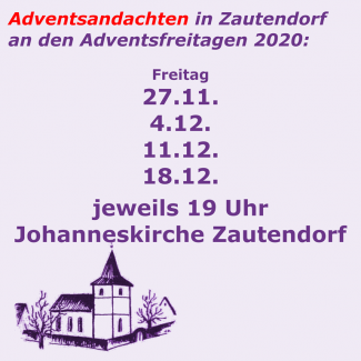 Adventsandachten in Zautendorf