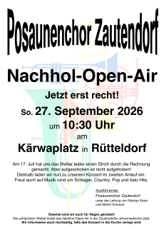 Nachhol-Open-Air Posaunenchor Zautendorf 2026