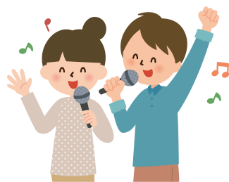 zwei Kinder singen