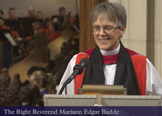Mariann Edgar Budde bei ihrer Predigt zur Inauguration von Donald Trump
