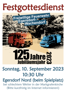 Plakat Egersdorf-Nord 2023