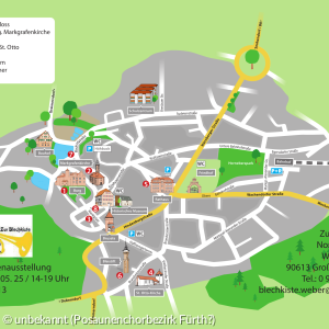 Cadolzburger Stadtplan zum Bezirksposaunentag