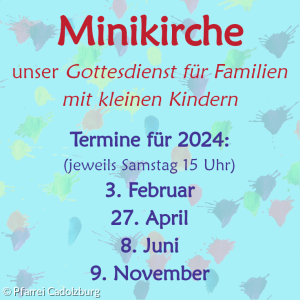 Minikirche -Termine 2024