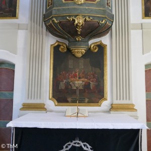 Altar der Markgrafenkirche an Karfreitag