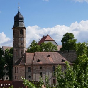 Markgrafenkirche vor der Kirchturmsanierung